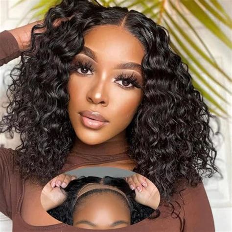 Qdbowin 14 Wear Go Glueless Deep Curly Wig Pre Cut Lace