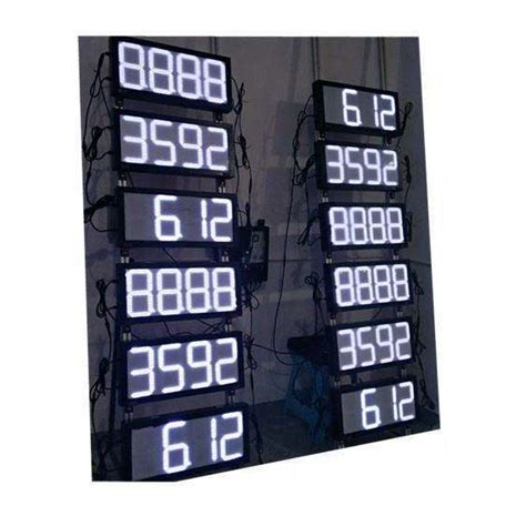 Gas Station Price LED Sign Board Illuminated Pylon Signs China Board