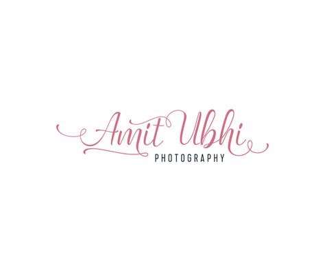 Upmarket Elegant Wedding Logo Design For Amit Ubhi Or Amit Ubhi