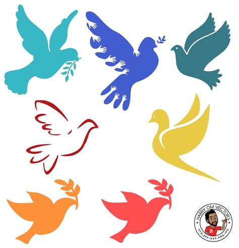 Dove Vector Dove Svg Dove Dxf Dove Clipart Bird Svg Files For