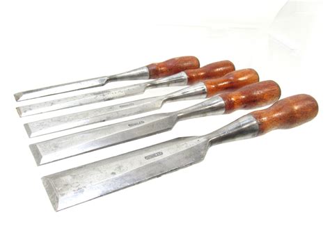 AWESOME SET OF 5 STANLEY 20 EVERLASTING CHISELS Michael Rouillard