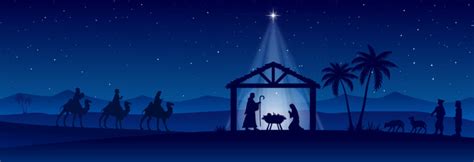 Christmas Manger Background