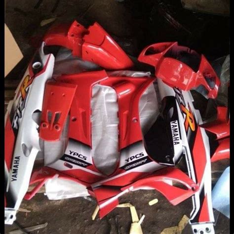 Jual BARU Cover Body Halus Yamaha Fizr F1ZR Merah Putih Shopee