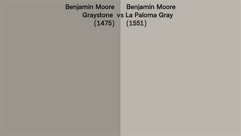 Benjamin Moore Graystone Vs La Paloma Gray Side By Side Comparison