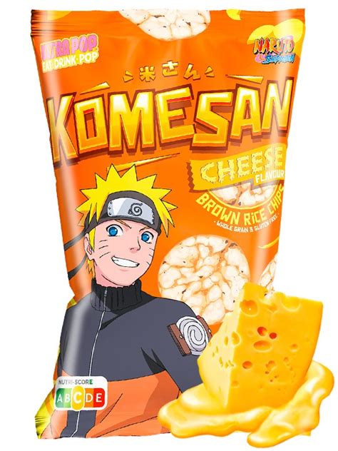 Snack De Arroz Integral Sabor Queso Naruto 60 Grs JaponShop