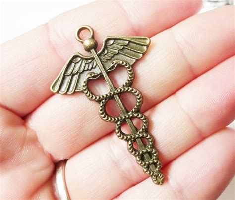 10 Charmes Caducée symbole de la médecine Pendentifs Etsy France