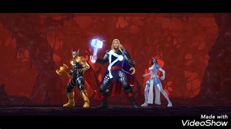 Marvel Future Fight Black Bolt Vs Thor Knull Youtube