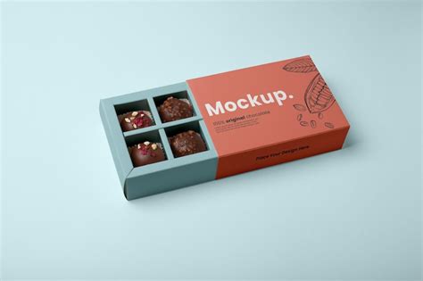 Premium Psd Dessert Mockup Box Design