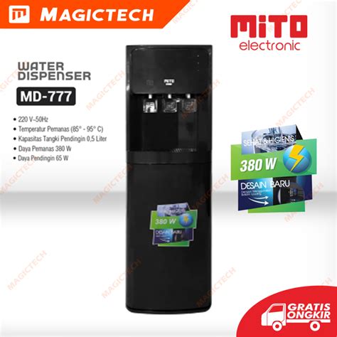 Jual DISPENSER AIR MITO GALON BAWAH MD 777 MD777 NORMAL COOL AND HOT