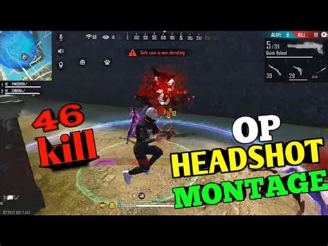 BEST HEADSHOT MONTAGE OP KILLING HIGHLIGHTS FREE FIRE