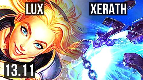 Lux Vs Xerath Mid Games Kr Master Youtube