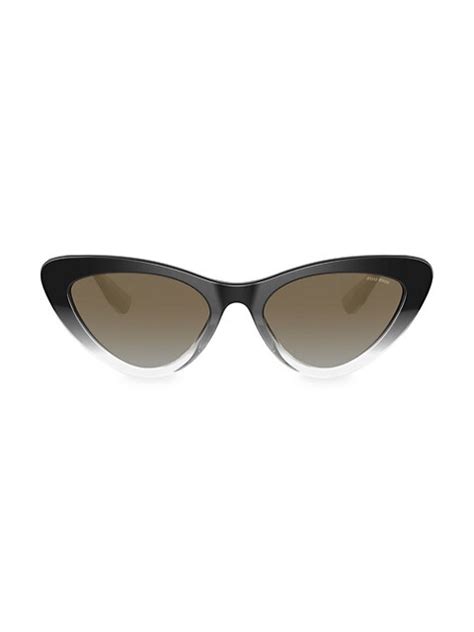 Shop Miu Miu 55mm Narrow Cat Eye Sunglasses Saks Fifth Avenue