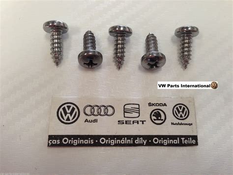 Vw Golf Mk3 Vento Vr6 Gti 8v 16v Sill Cover Fixing Screws 5x Genuine New Oem Vw Parts Vw Parts