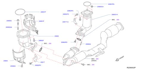 2014 Nissan Pathfinder Catalytic Converter 208a2 3kd0a Genuine Nissan Part