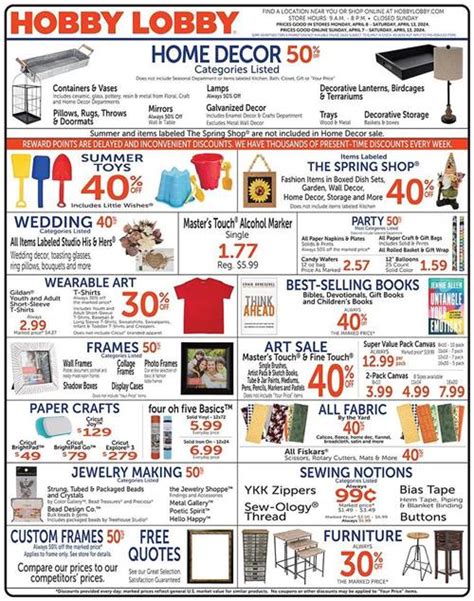 Hobby Lobby Weekly Ad Apr Th Apr Th Weekly Flyers