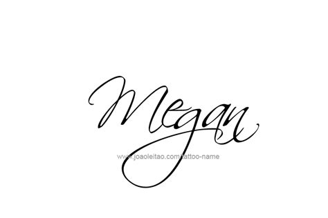 Megan Name Art