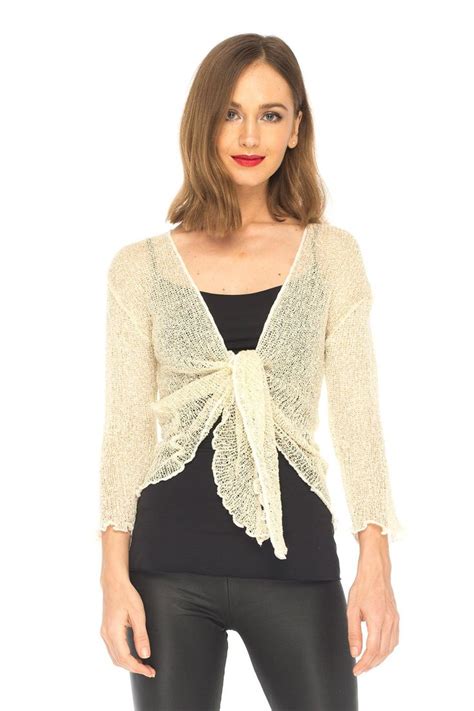 Shrug Cardigan Loveshushi Love Shushi Tie Front Cardigan Shrug