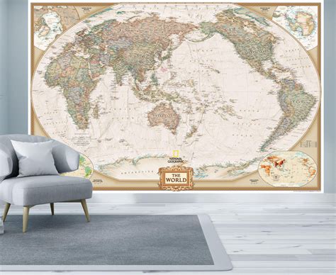 National Geographic Wall Map Mural