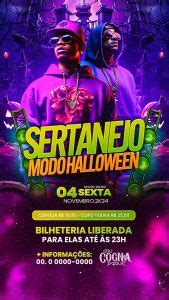 Story Flyer Sertanejo Modo Halloween Social Media Psd Edit Vel