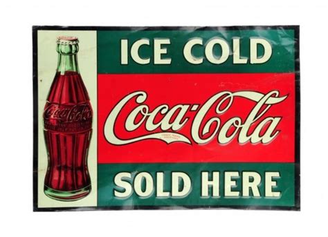 Coca Cola 5¢ Ice Cold Tin Sign Value And Price Guide