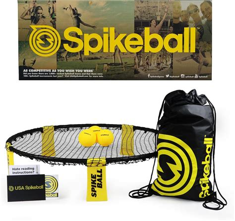 Amazon.com: Spikeball Standard 3 Ball Kit Game Set - Outdoor Sports ...