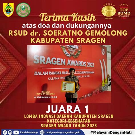 Raih Juara 1 Super Aplikasi AISHA Harumkan RSUD Gemolong Di Ajang