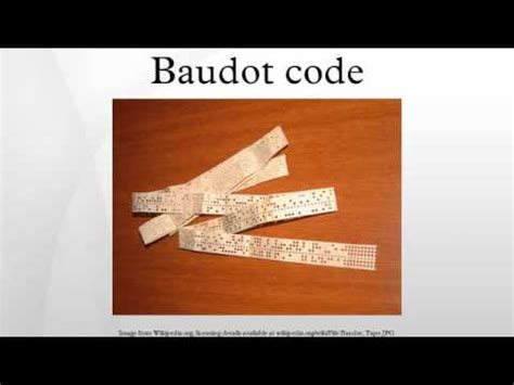 baudot code youtube