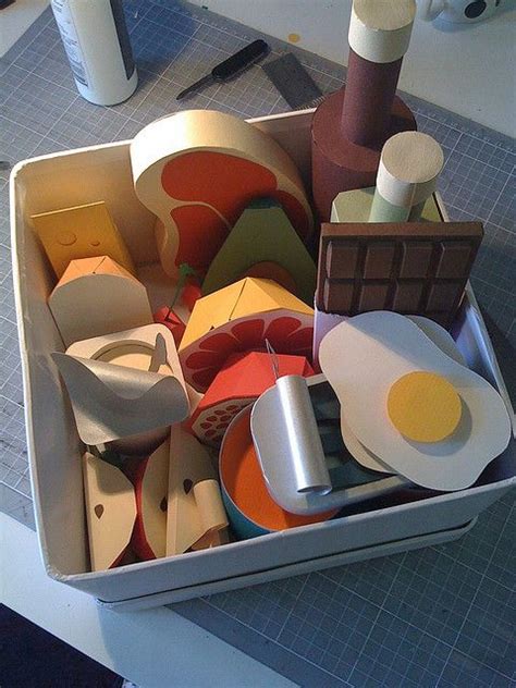 Paper food | Diy paper, Paper art craft, Easy paper crafts