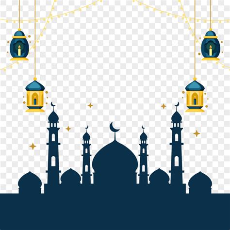 Islamic Background Mosque Vector Ramadan Lanterns Citypng