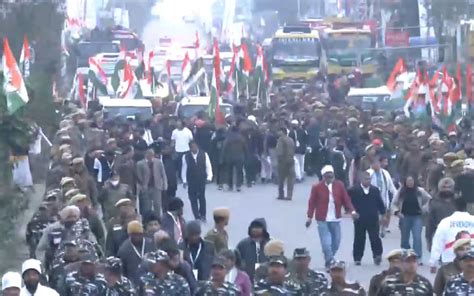 Rahul Gandhi Bharat Jodo Yatra Resumes From Samba Of Jammu Kashmir Amid