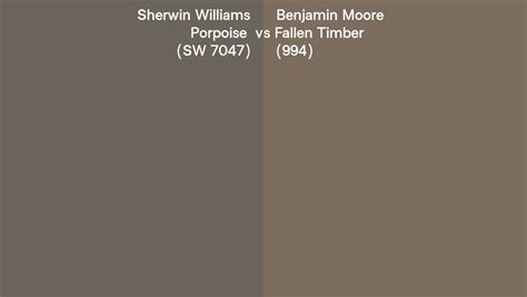 Sherwin Williams Porpoise Sw 7047 Vs Benjamin Moore Fallen Timber