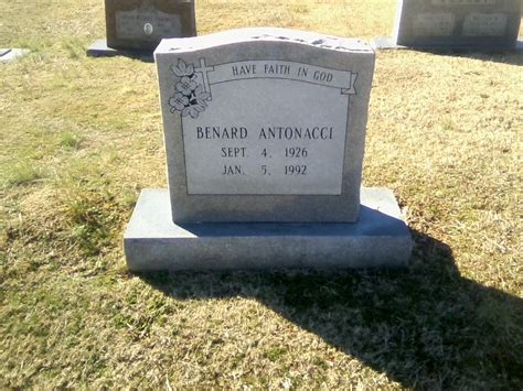 Benard Antonacci 1926 1992 Find A Grave Memorial