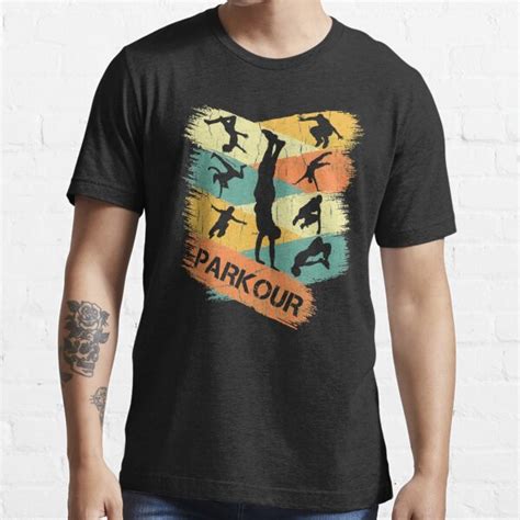 Parkour Retro Freerunning T Shirt For Sale By Allwellia Redbubble