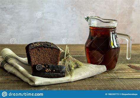 Russian Traditional Rye Bread Drink Stock Photo Image Of Bubbly