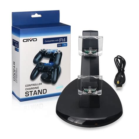 For PS4 Dual Shock Controller Dual USB Charging Charger Docking Station