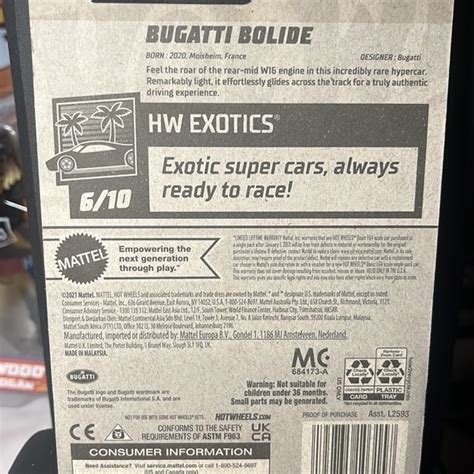 Hot Wheels Toys 223 Hot Wheels Exotic Series Bugatti Bolide New Model Poshmark