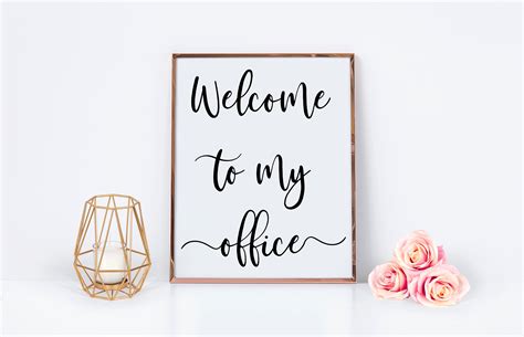 Welcome To My Office Printable Office Decor Office Sign Etsy