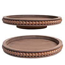 Hpc Decor Inch Beaded Lazy Susan Wooden Lazy Susan Organizer