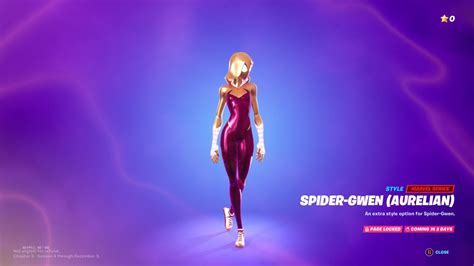 Fortnite Chapter 3 Season 4 Super Level Styles Include New Colors For Spider Gwen Gamespot