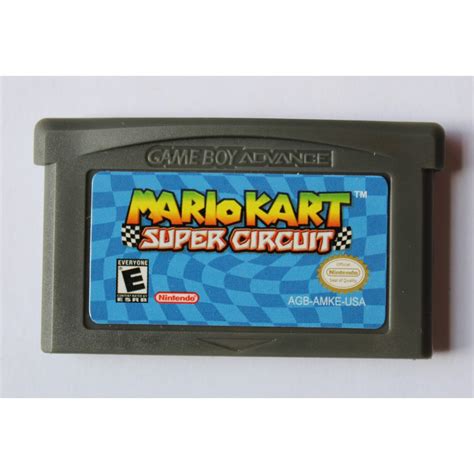 Mario Kart Super Circuit Cartucho Fita Para Game Boy Advanced Gba