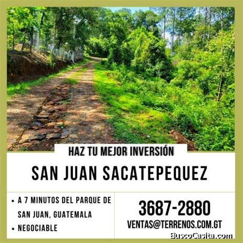 Terreno A La Venta En San Juan Sacatep Quez En Guatemala