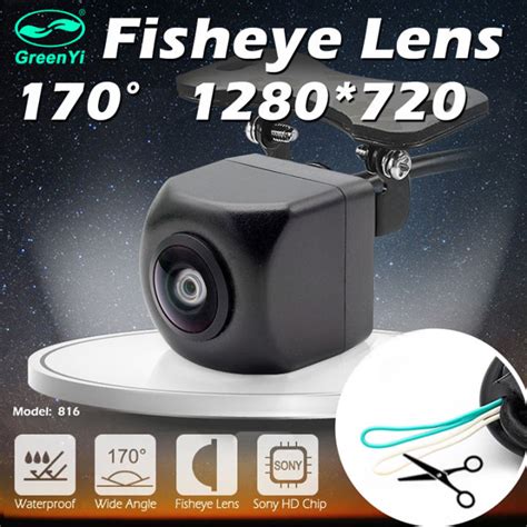 GreenYi Vehicle Rear Front Side View Camera CCD Fish Eyes Night Vision