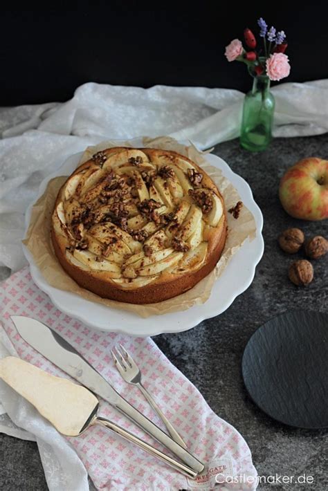 Alt B Hmischer Apfelkuchen Mit Karamellisierten Waln Ssen Einfach