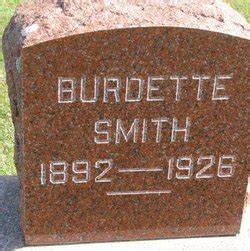 Burdette Smith 1892 1926 Mémorial Find a Grave