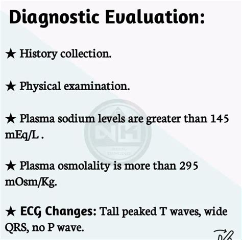 Hypernatremia Diagnostic Evaluation MEDizzy