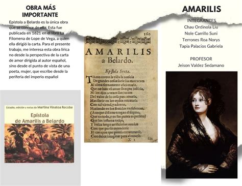 Amarilis Tríptico Folleto AMARILIS INTEGRANTES Chau Ordinola Liu Nole