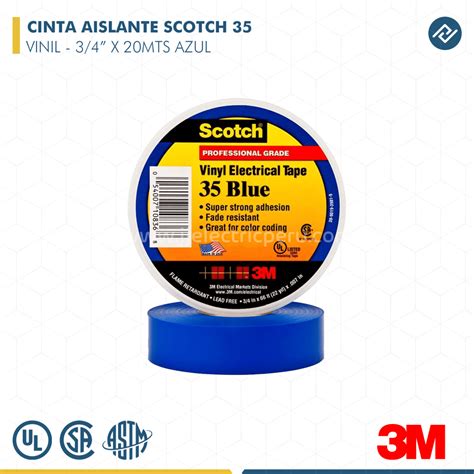 Cinta Aislante Scotch Vinil Azul M