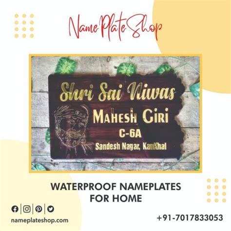 Waterproof Nameplates For Home