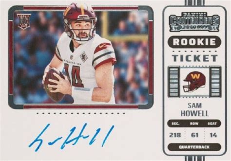 2022 Panini Contenders Rookie Ticket RPS Variation 133 Sam Howell