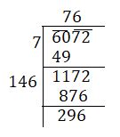 What least number must be added to 6072 to it a perfect square?6101216